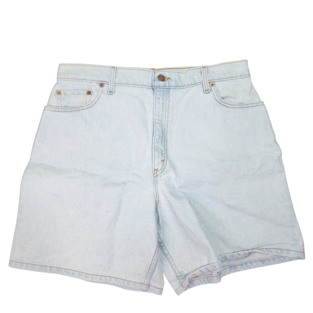 Vintage Levis 551 Womens Size 16 Acid Wash Denim Shorts Relaxed Fit